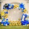 Blue & Gold 2026 Graduation Balloon Arch Kit – Class of 2026 Party Decorations with Number Balloons, Star Foil, Cap & Diploma Set